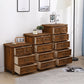 Nautical Bedroom Solid Wood Storage Chest Vertical Chest with Drawers