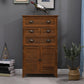 Nautical Bedroom Solid Wood Storage Chest Vertical Chest with Drawers