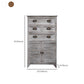 Nautical Bedroom Solid Wood Storage Chest Vertical Chest with Drawers