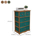 Nautical Bedroom Solid Wood Storage Chest Vertical Chest with Drawers
