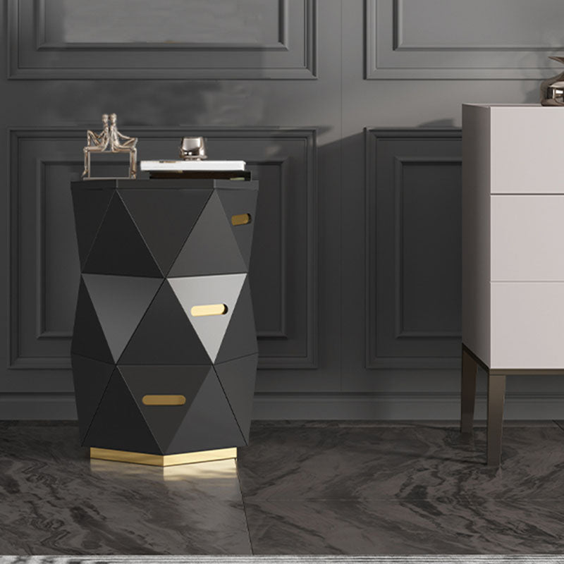 Cassettiera portaoggetti Glam da 17,55 pollici di larghezza con 3 cassetti