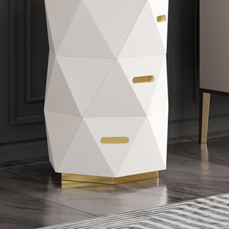 Cassettiera portaoggetti Glam da 17,55 pollici di larghezza con 3 cassetti