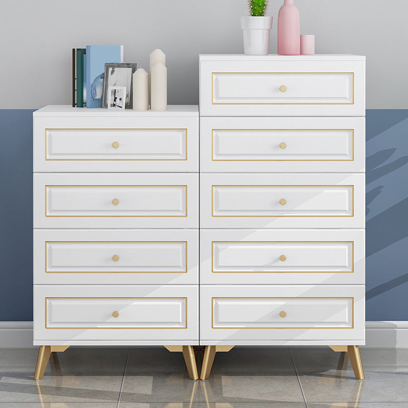 Cómoda de almacenamiento de dormitorio contemporánea Cómoda vertical de madera con cajones