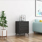 Cómoda de almacenamiento de dormitorio contemporánea Cómoda vertical de madera con cajones