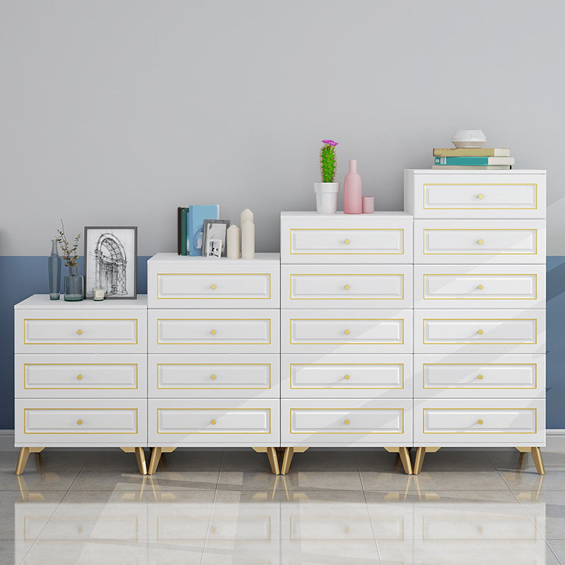 Cómoda de almacenamiento de dormitorio contemporánea Cómoda vertical de madera con cajones