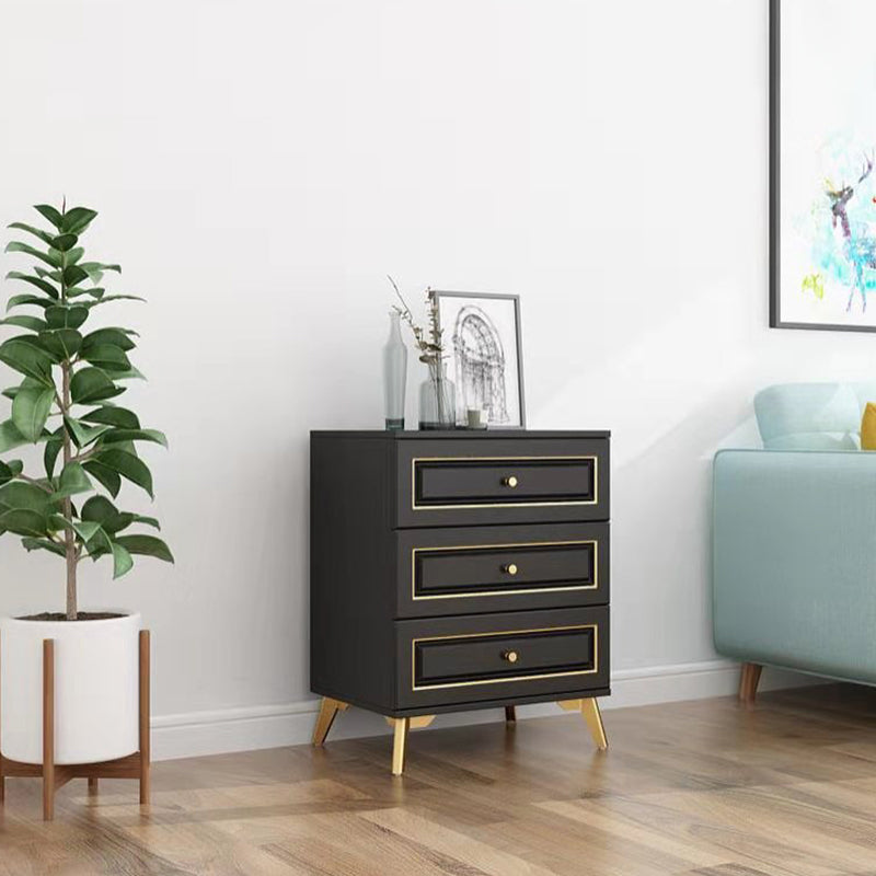 Cómoda de almacenamiento de dormitorio contemporánea Cómoda vertical de madera con cajones
