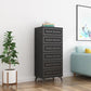 Cómoda de almacenamiento de dormitorio contemporánea Cómoda vertical de madera con cajones