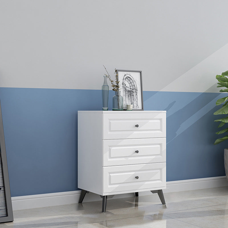 Cómoda de almacenamiento de dormitorio contemporánea Cómoda vertical de madera con cajones
