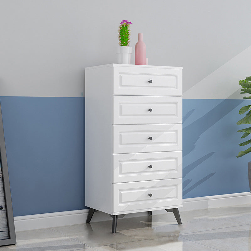 Cómoda de almacenamiento de dormitorio contemporánea Cómoda vertical de madera con cajones