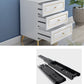Cómoda de almacenamiento de dormitorio contemporánea Cómoda vertical de madera con cajones