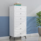 Cómoda de almacenamiento de dormitorio contemporánea Cómoda vertical de madera con cajones