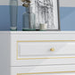 Cómoda de almacenamiento de dormitorio contemporánea Cómoda vertical de madera con cajones