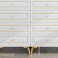 Cómoda de almacenamiento de dormitorio contemporánea Cómoda vertical de madera con cajones