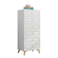 Cómoda de almacenamiento de dormitorio contemporánea Cómoda vertical de madera con cajones