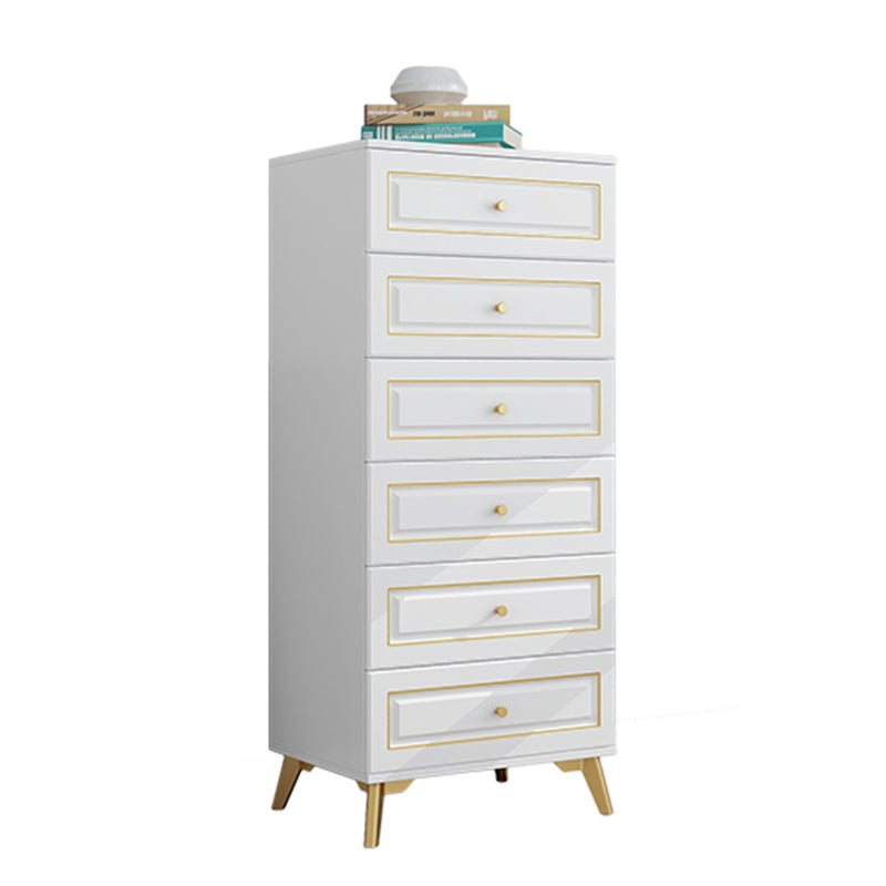 Cómoda de almacenamiento de dormitorio contemporánea Cómoda vertical de madera con cajones