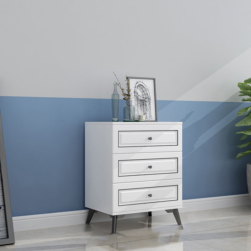 Cómoda de almacenamiento de dormitorio contemporánea Cómoda vertical de madera con cajones