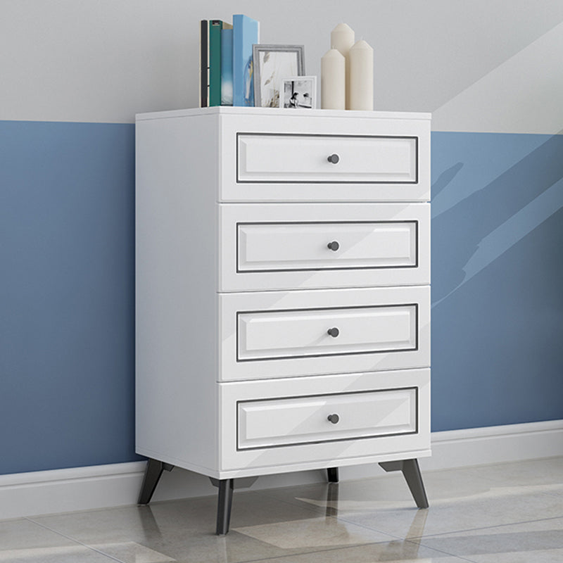 Cómoda de almacenamiento de dormitorio contemporánea Cómoda vertical de madera con cajones