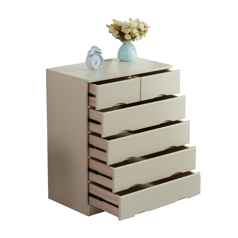 Comò combinato orizzontale in legno con cassettiera contemporanea con cassetto