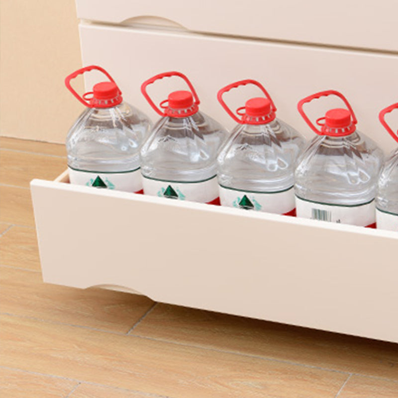 Comò combinato orizzontale in legno con cassettiera contemporanea con cassetto