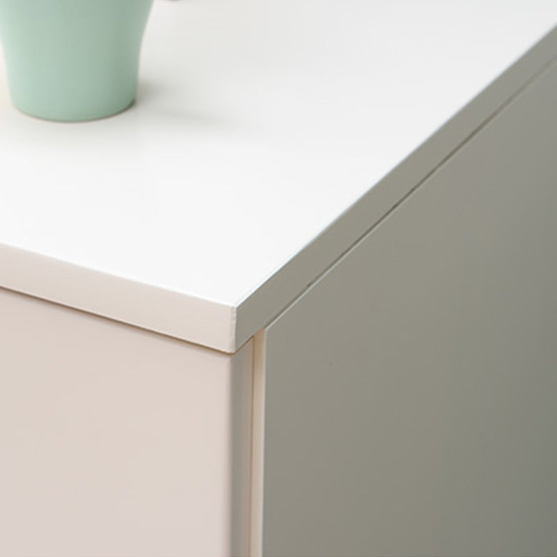 Comò combinato orizzontale in legno con cassettiera contemporanea con cassetto