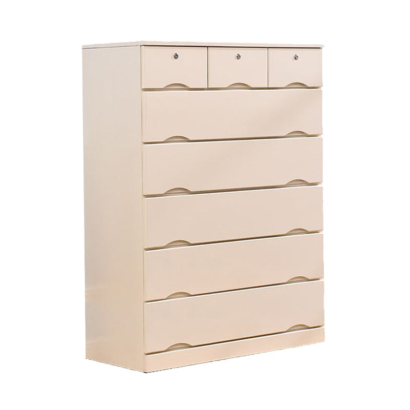 Comò combinato orizzontale in legno con cassettiera contemporanea con cassetto