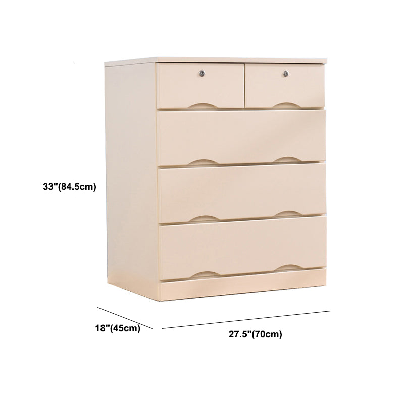 Comò combinato orizzontale in legno con cassettiera contemporanea con cassetto