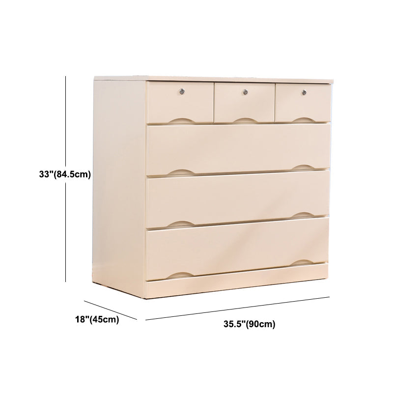 Comò combinato orizzontale in legno con cassettiera contemporanea con cassetto