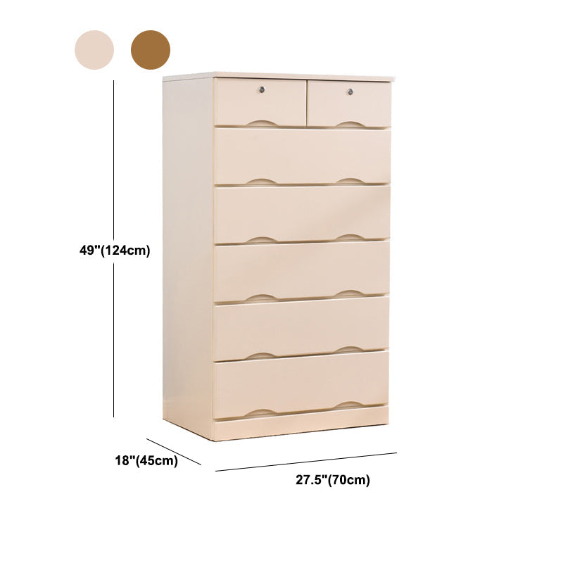 Comò combinato orizzontale in legno con cassettiera contemporanea con cassetto