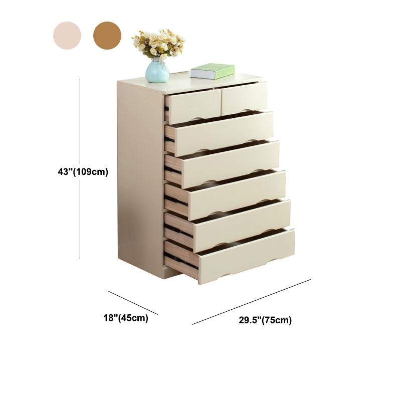 Comò combinato orizzontale in legno con cassettiera contemporanea con cassetto