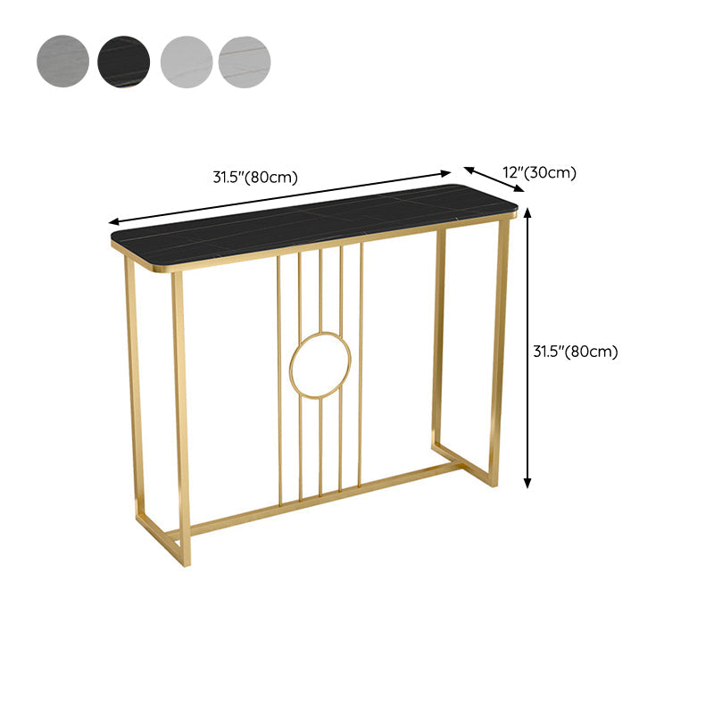 Tabla de acento de consola contemporánea Tabla de sofá de acabado antiguo