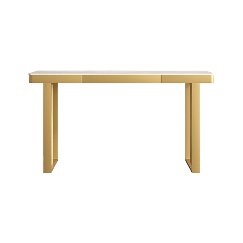 Glam 29.5"H Office Desk Sled Rectangular Writing Desk for Dormitory Clearhalo 'furn' 'furn_office_desk' 'Furniture' 'Office Desks' 'Office Furniture' 'office_desk' 6334652