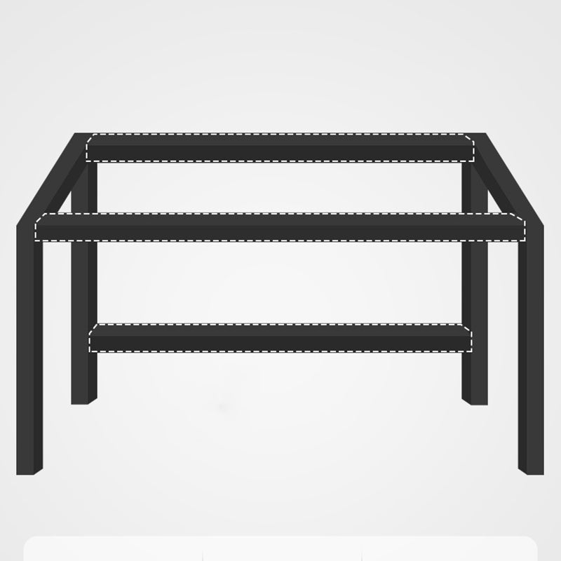 Escritorio de escritura rectangular de madera escritorio de computadora industrial