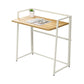 21" Wide Contemporary Writing Desk Folding Wooden Office Desk 33.3"L x 21.1"W x 33.7"H Natural Clearhalo 'furn' 'furn_office_desk' 'Furniture' 'Office Desks' 'Office Furniture' 'office_desk' 6334862