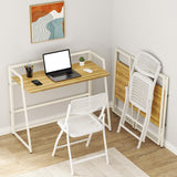21" Wide Contemporary Writing Desk Folding Wooden Office Desk Clearhalo 'furn' 'furn_office_desk' 'Furniture' 'Office Desks' 'Office Furniture' 'office_desk' 6334873
