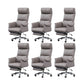 Contemporary Adjustable Faux Leather Chair Executive High Back Swivel Chair 6 Piece Set Clearhalo 'furn' 'furn_office_chair' 'Furniture' 'Office Chairs' 'Office Furniture' 'office_chair' 6335010