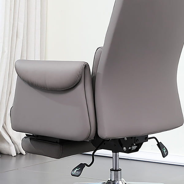 Contemporary Adjustable Faux Leather Chair Executive High Back Swivel Chair Clearhalo 'furn' 'furn_office_chair' 'Furniture' 'Office Chairs' 'Office Furniture' 'office_chair' 6335015