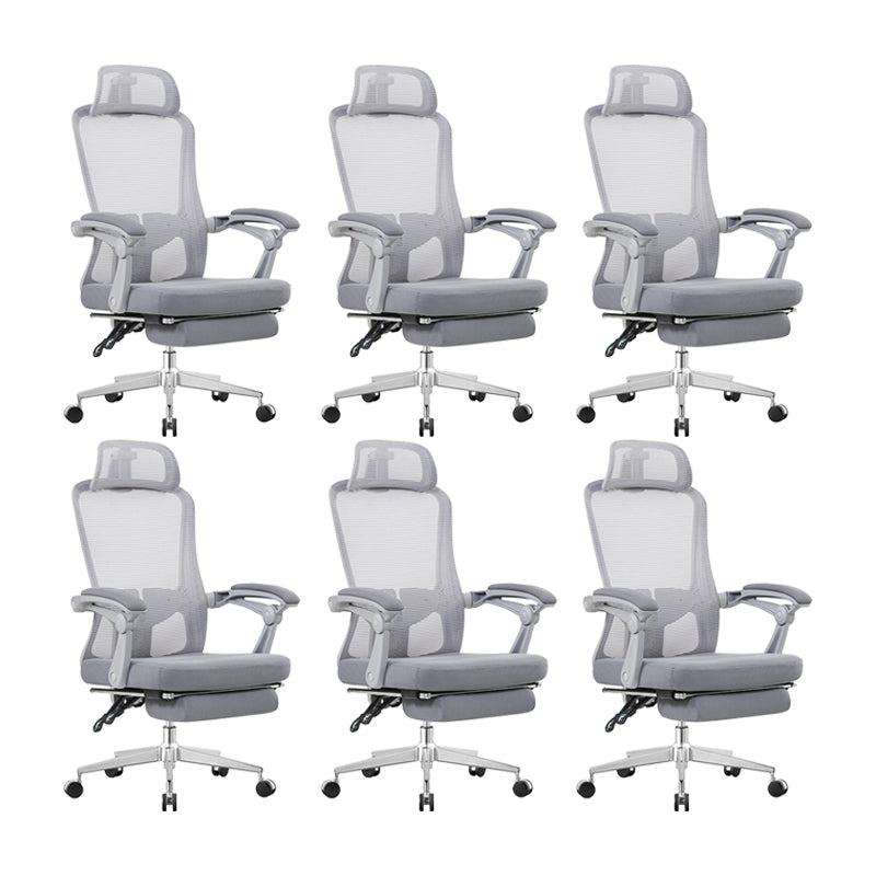 Hedendaags kantelmechanisme Microvezelstoel Bureau High Back Swivel stoel