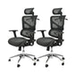 Modern Ergonomic Mesh Task Chair High Back Adjustable Arms Swivel Chair Black 2 Piece Set Clearhalo 'furn' 'furn_office_chair' 'Furniture' 'Office Chairs' 'Office Furniture' 'office_chair' 6335059