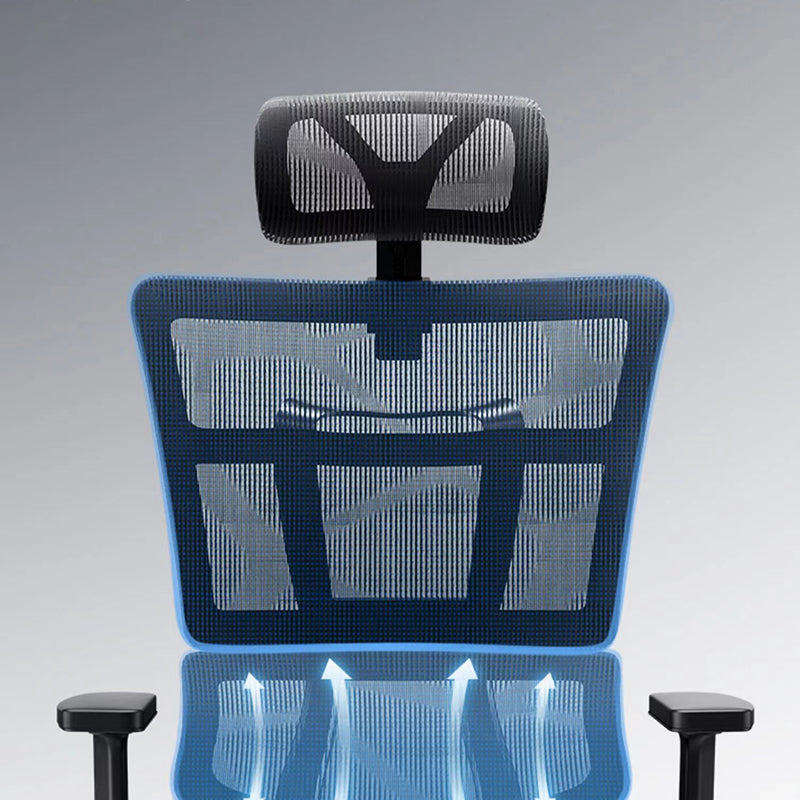 Modern Ergonomic Mesh Task Chair High Back Adjustable Arms Swivel Chair Clearhalo 'furn' 'furn_office_chair' 'Furniture' 'Office Chairs' 'Office Furniture' 'office_chair' 6335071