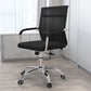 19"W Modern Desk Chair Breathable AirGrid Fixed Arms Office Chair 1 Piece Black Clearhalo 'furn' 'furn_office_chair' 'Furniture' 'Office Chairs' 'Office Furniture' 'office_chair' 6335104