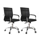 19"W Modern Desk Chair Breathable AirGrid Fixed Arms Office Chair 2 Piece Set Black Clearhalo 'furn' 'furn_office_chair' 'Furniture' 'Office Chairs' 'Office Furniture' 'office_chair' 6335113