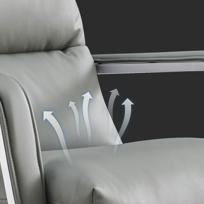 Modern Desk Chair Leather Ergonomic Computer Chair High-Back Chair with Wheels Clearhalo 'furn' 'furn_office_chair' 'Furniture' 'Office Chairs' 'Office Furniture' 'office_chair' 6335127