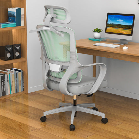Office sedia da task in rete ergonomica moderna sedia da scrivania ad armi fissi