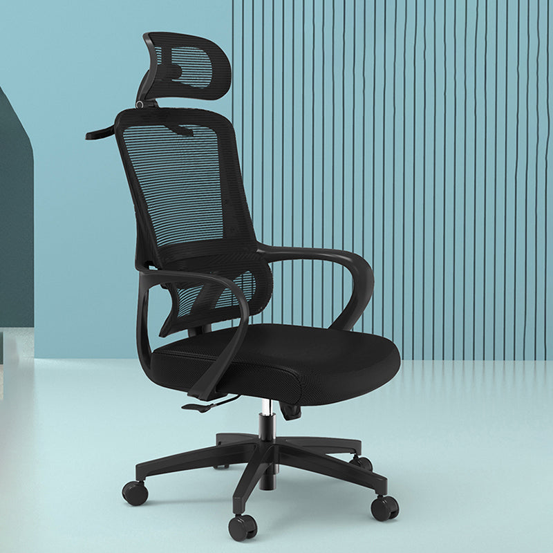 Office Ergonomic Mesh Task Chair Modern High Back Fixed Arms Desk Chair Clearhalo 'furn' 'furn_office_chair' 'Furniture' 'Office Chairs' 'Office Furniture' 'office_chair' 6335156