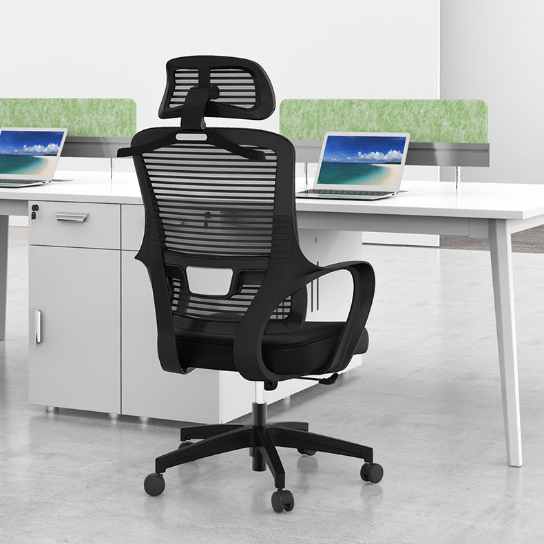 Office Ergonomic Mesh Task Chair Modern High Back Fixed Arms Desk Chair Clearhalo 'furn' 'furn_office_chair' 'Furniture' 'Office Chairs' 'Office Furniture' 'office_chair' 6335161