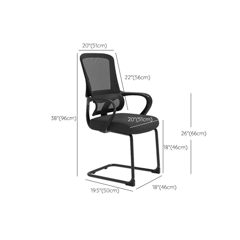 Office Ergonomic Mesh Task Chair Modern High Back Fixed Arms Desk Chair Clearhalo 'furn' 'furn_office_chair' 'Furniture' 'Office Chairs' 'Office Furniture' 'office_chair' 6335167