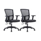23" silla de oficina moderna respirable del negro de AirGrid de la silla de escritorio ancha