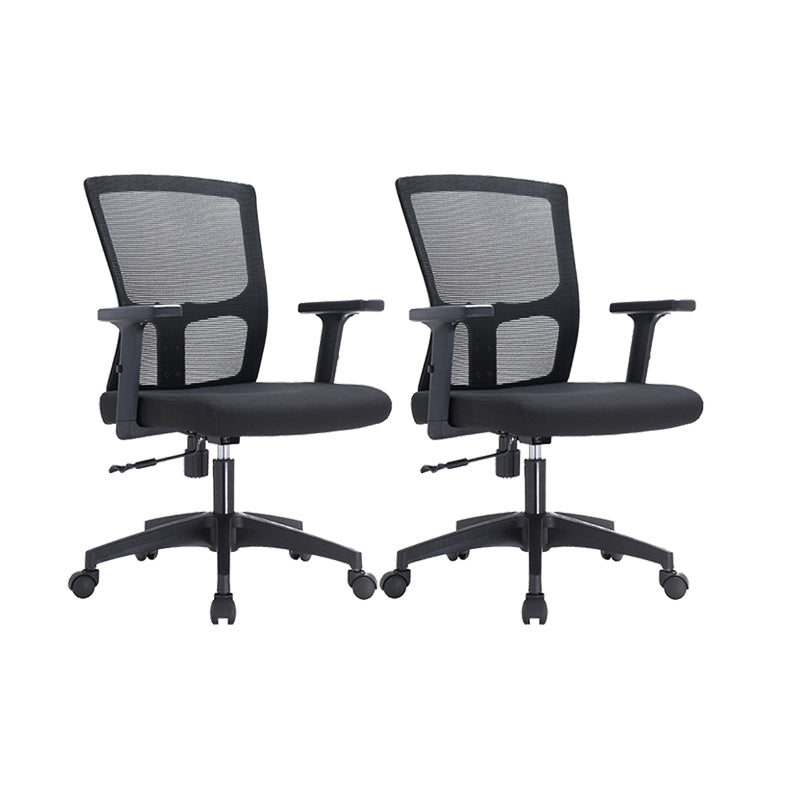 23" silla de oficina moderna respirable del negro de AirGrid de la silla de escritorio ancha
