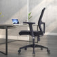 23" silla de oficina moderna respirable del negro de AirGrid de la silla de escritorio ancha