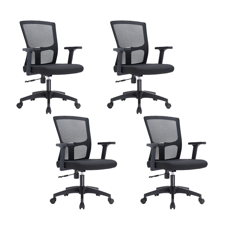 23" silla de oficina moderna respirable del negro de AirGrid de la silla de escritorio ancha